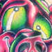 tattoo galleries/ - Crazy  pink party pig tattoo